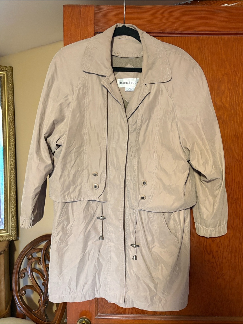 Rainshedder Women's Light Beige Waterproof Anorak Rain Jacket